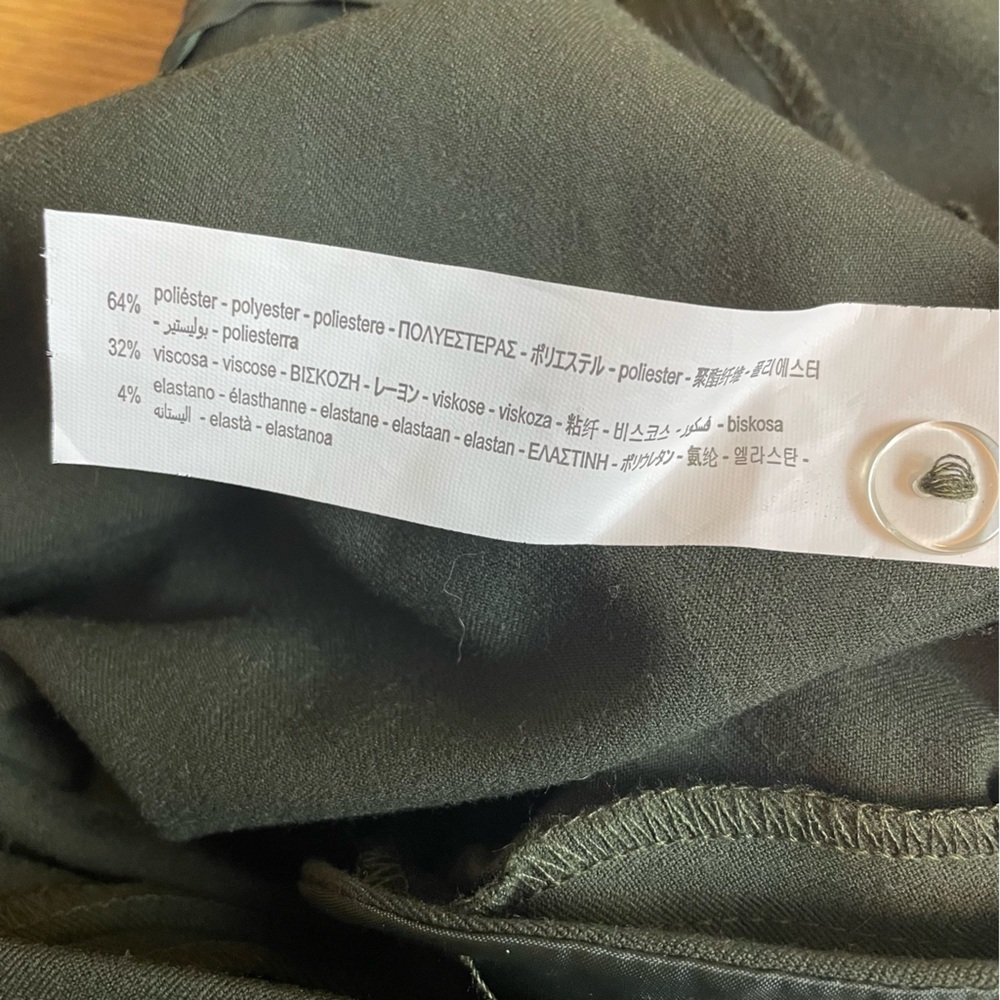 Zara High Waisted Unique Pleated Wide Leg Pants - Picture 5 of 8